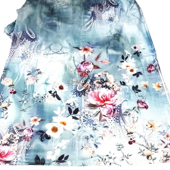 Noracora maxi floral blue dress Size XXL - Picture 2 of 8